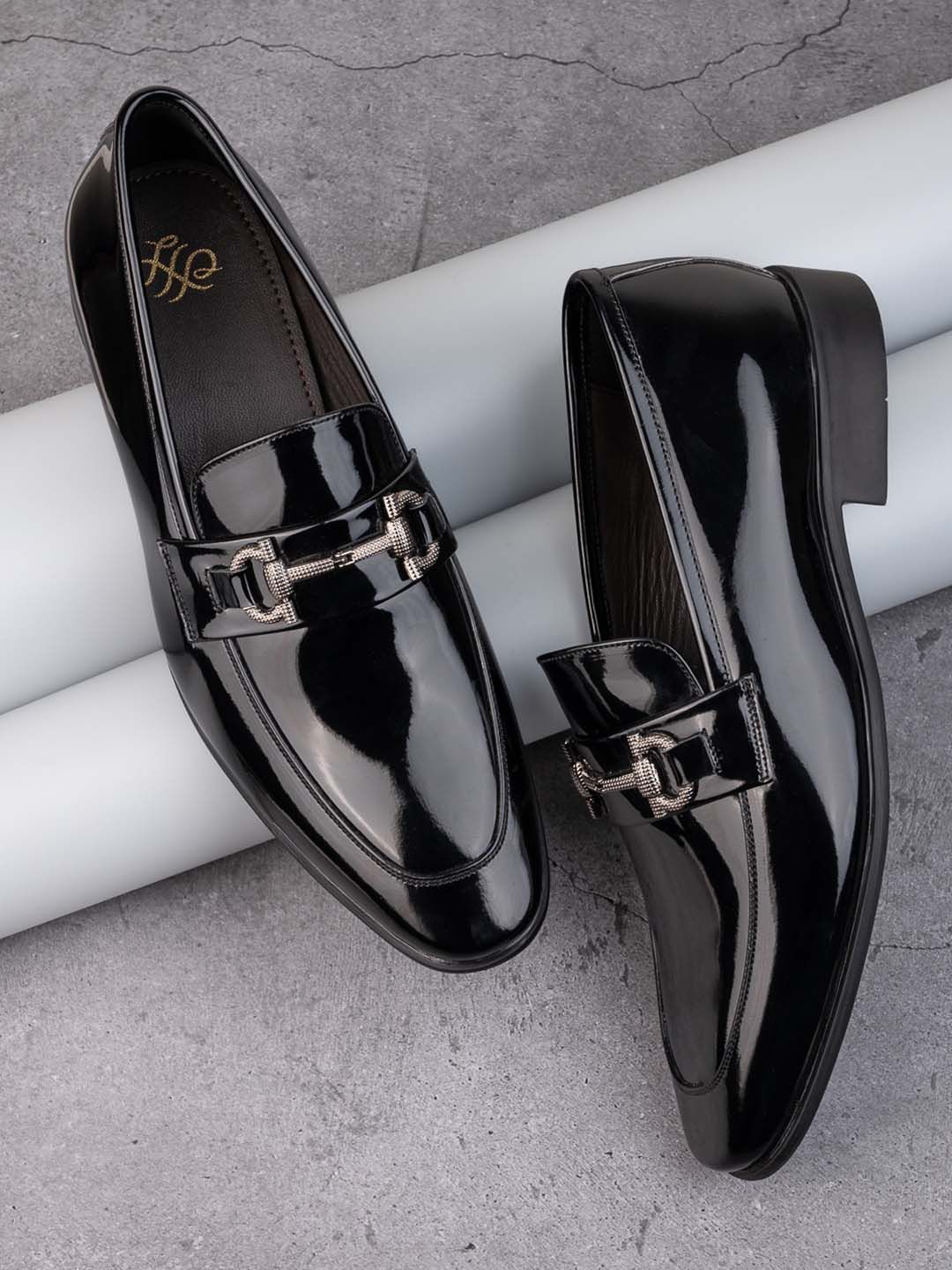 House of Pataudi Men Slip-On Formal Loafers
