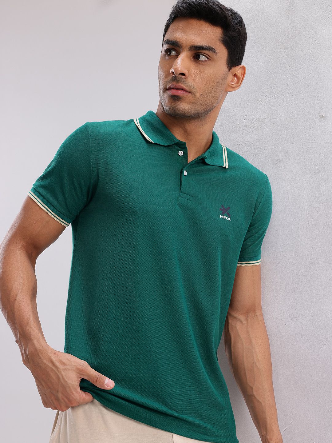 HRX by Hrithik Roshan Men Polo Collar T-shirt