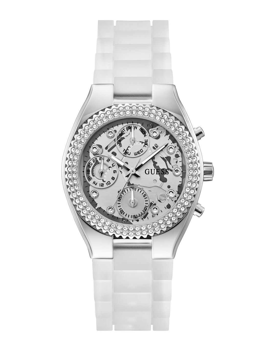 GUESS GUESS Women Trend Jelly Embellished Analogue Watch - GW0773L1