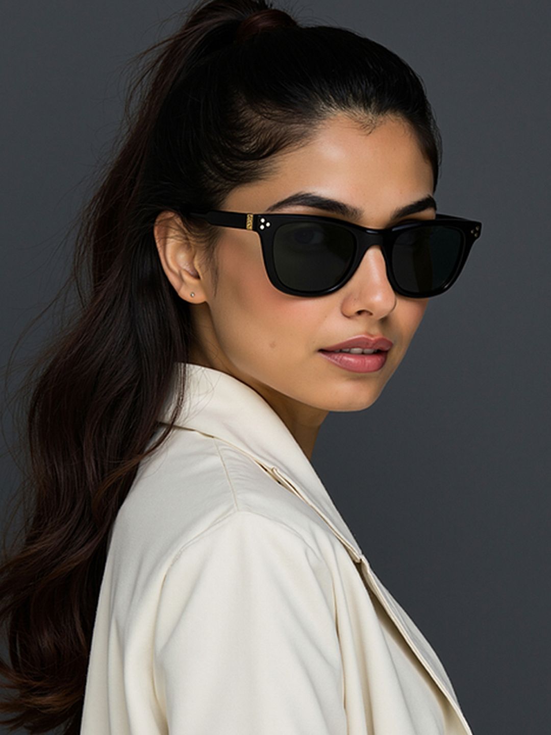 Buy Lenskart Studio Unisex Square Sunglasses with Polarised and UV