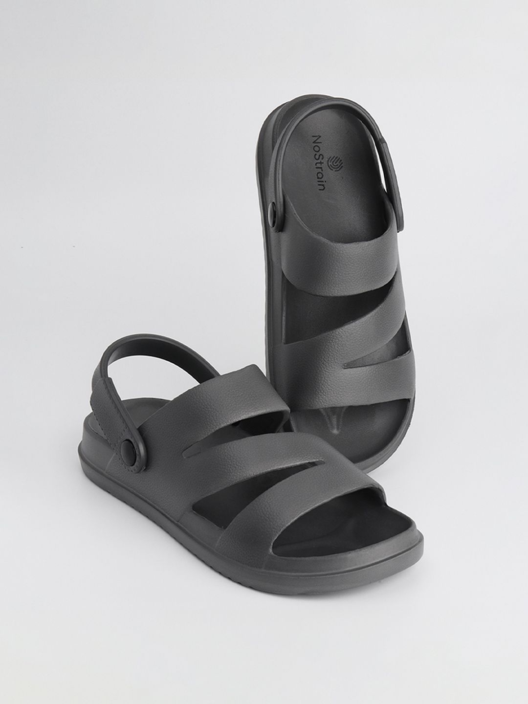 NoStrain Men Moulded Zigzag Comfort Sandals