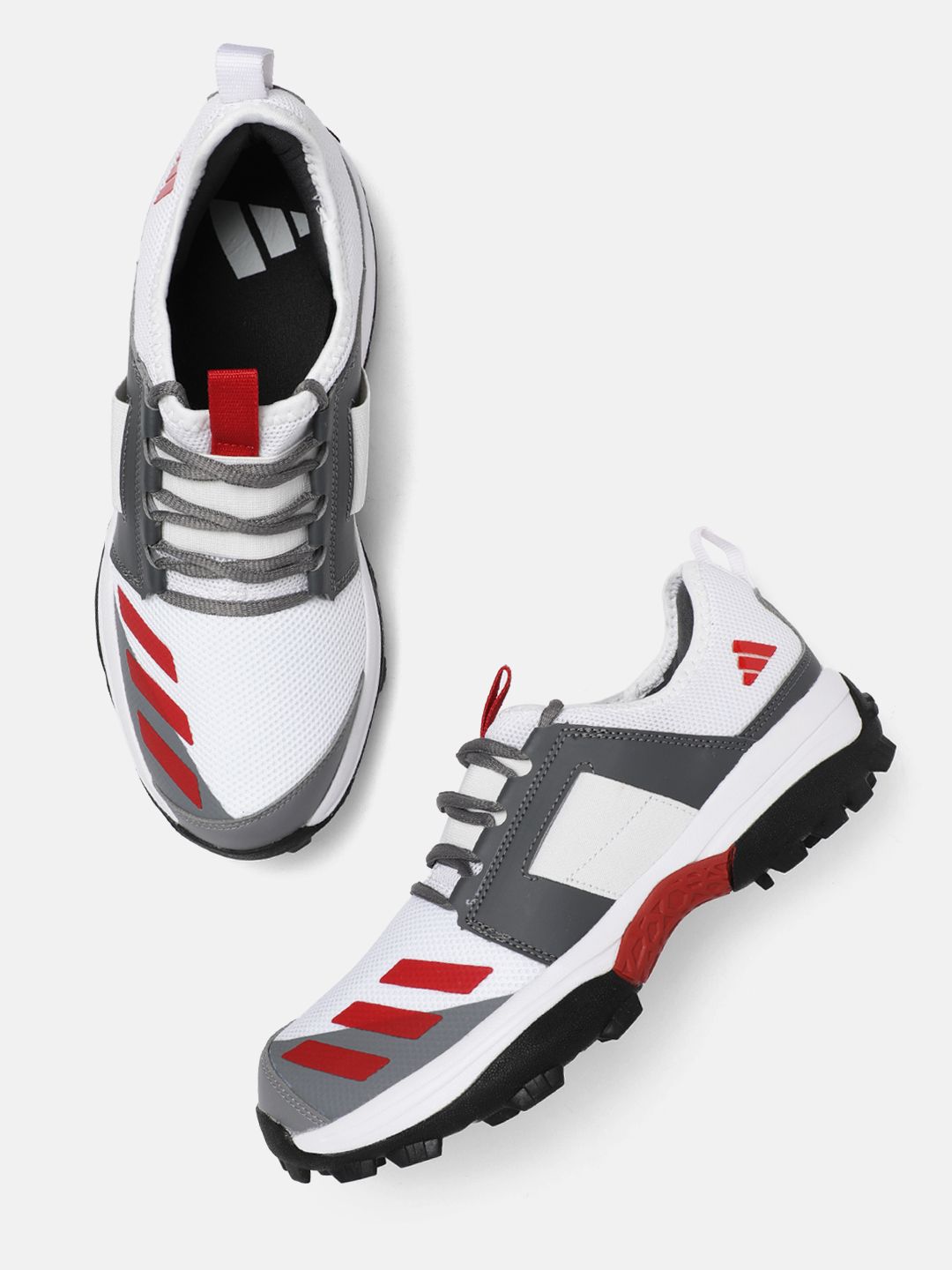 ADIDAS Men Cricup 23 Woven Design Cricket Shoes