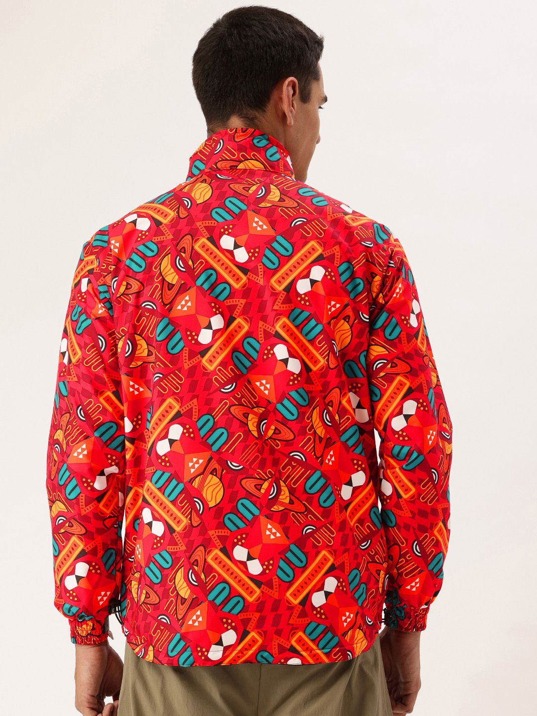 Potechino 半袖長袖2way 立体お花モチーフ 赤 ナイロン ジャケット Buy FIFTY TWO Printed Hooded Rain Jacket - Rain Jacket for Men