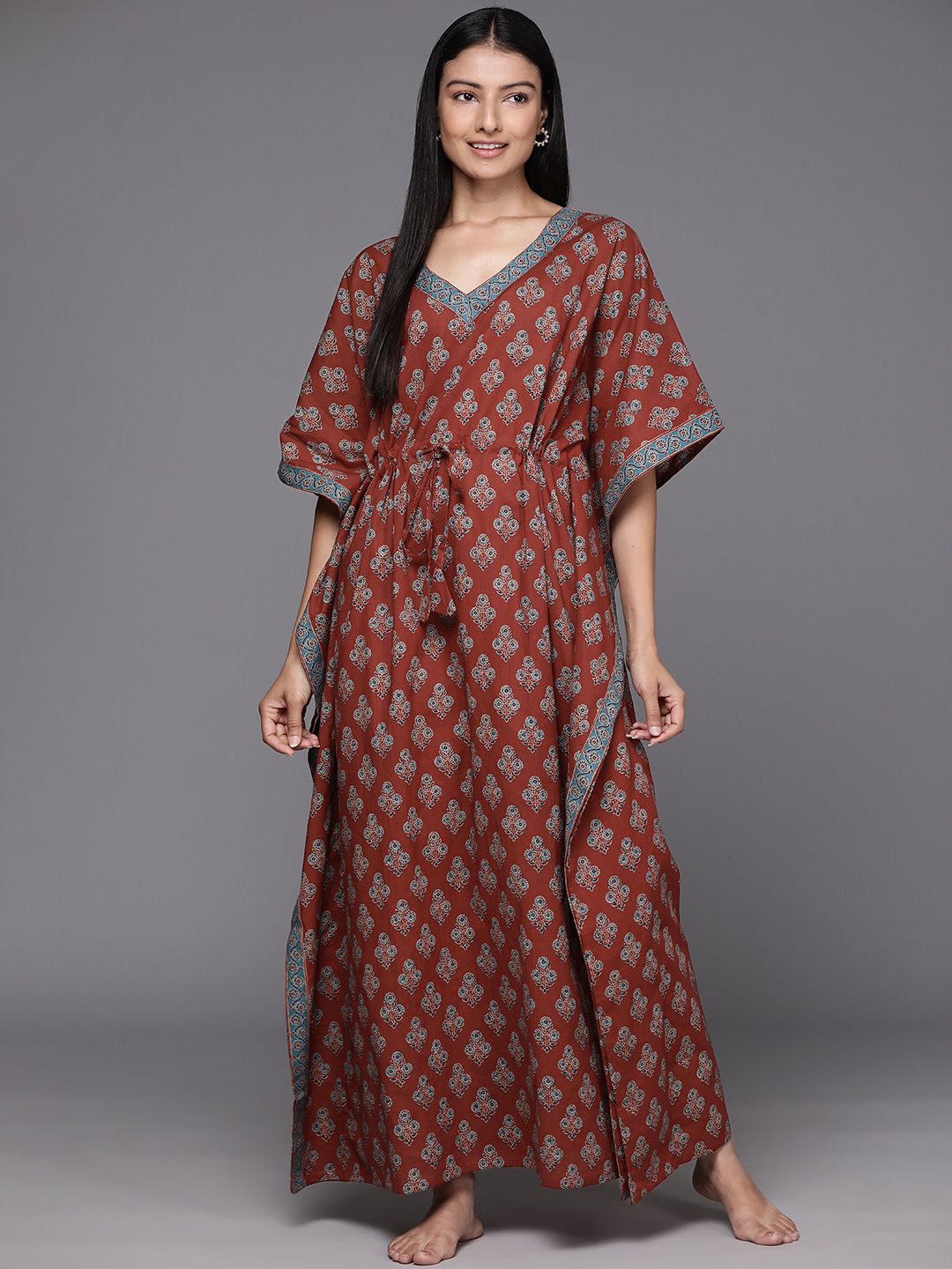 chinese dress ladies Indian Resort Wear Dress Women Russian Style Night Wear Kaftan