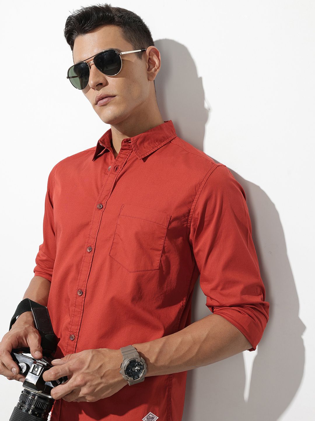 The Roadster Lifestyle Co. Men Pure Cotton Casual Shirt