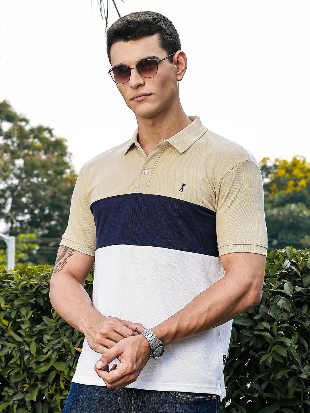 Thomas Scott Cotton Polo Collar T-shirt