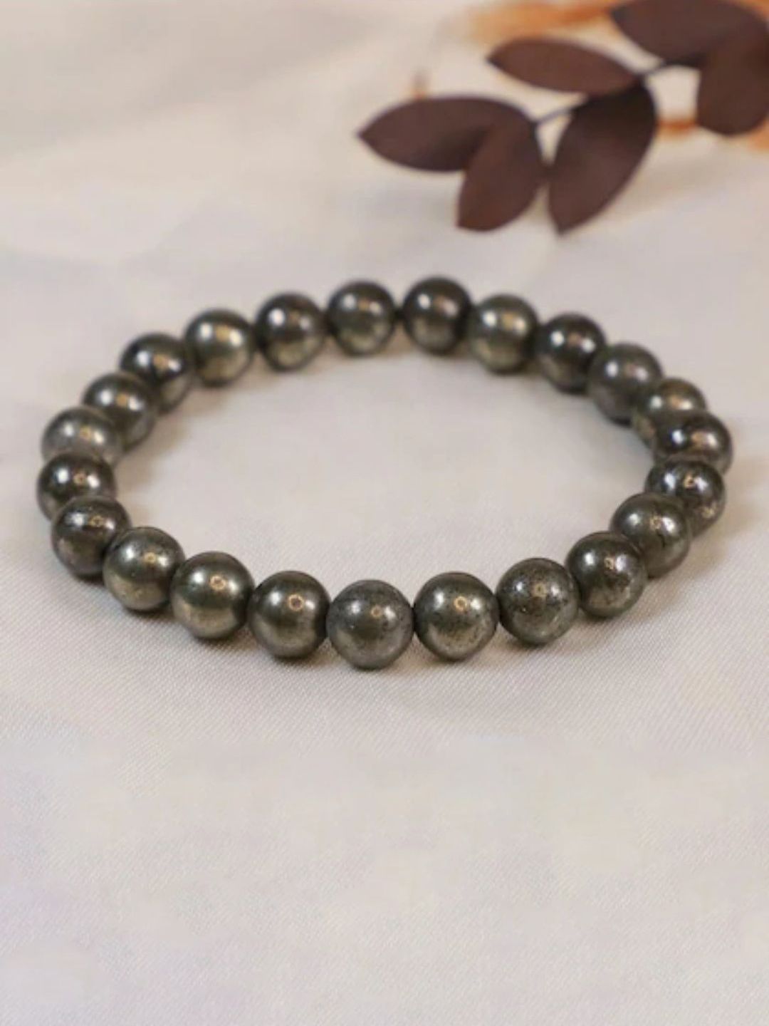 NVR Unisex Crystals Beaded Elasticated Bracelet