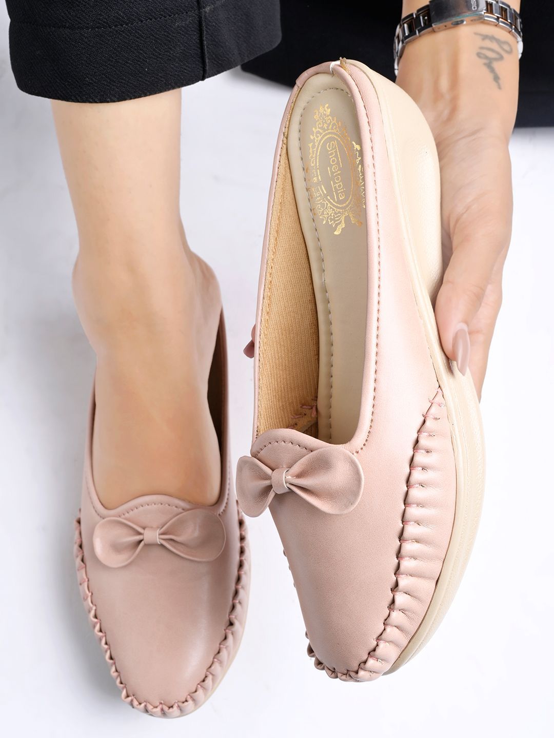 Stylestry Women Solid Bows Regular Loafers Price in India