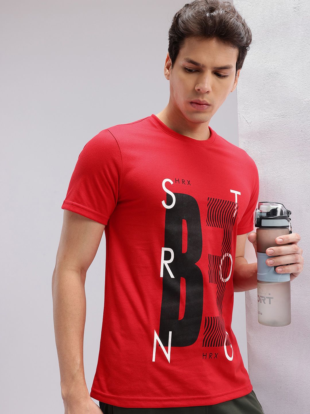 HRX by Hrithik Roshan Typography Printed Running T-shirt