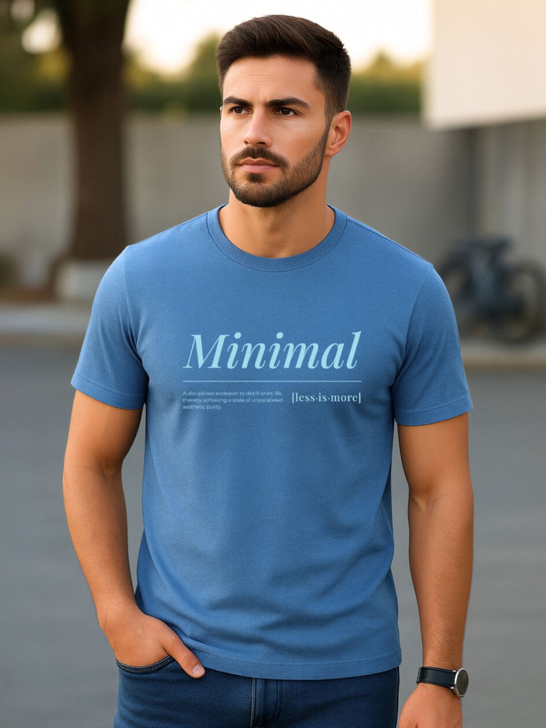 NOBERO Men Cotton Typography Printed T-shirt