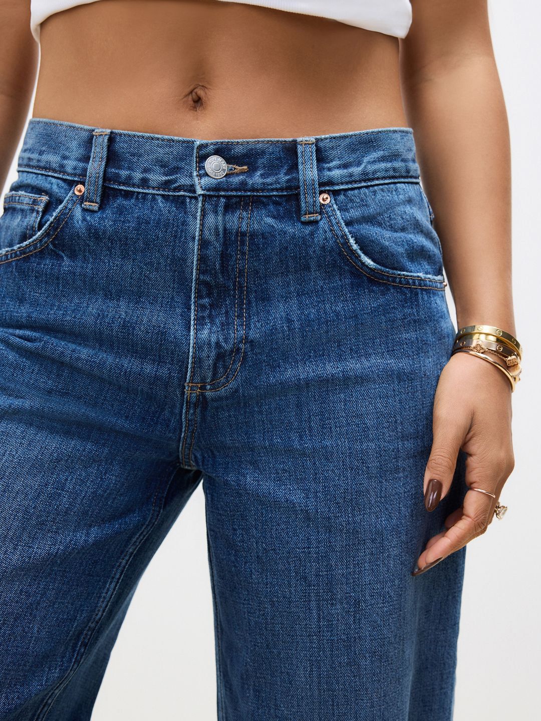 Regular Fit Light Fade Pure Cotton Jeans