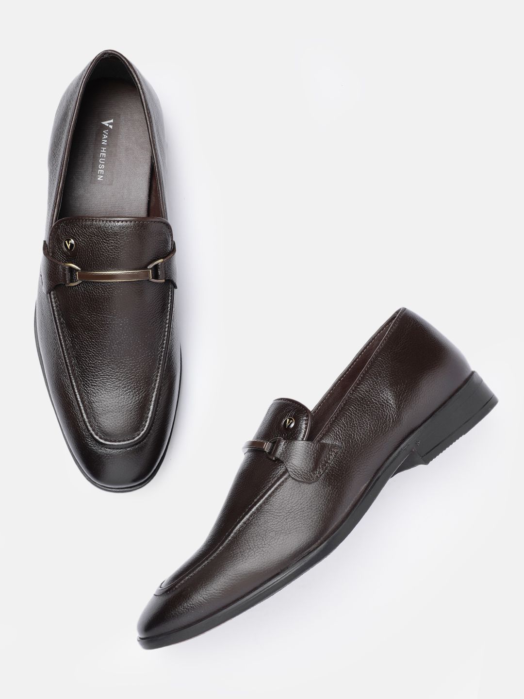 Van Heusen Van Heusen Men Leather Slip On Round Toe Casual Shoes
