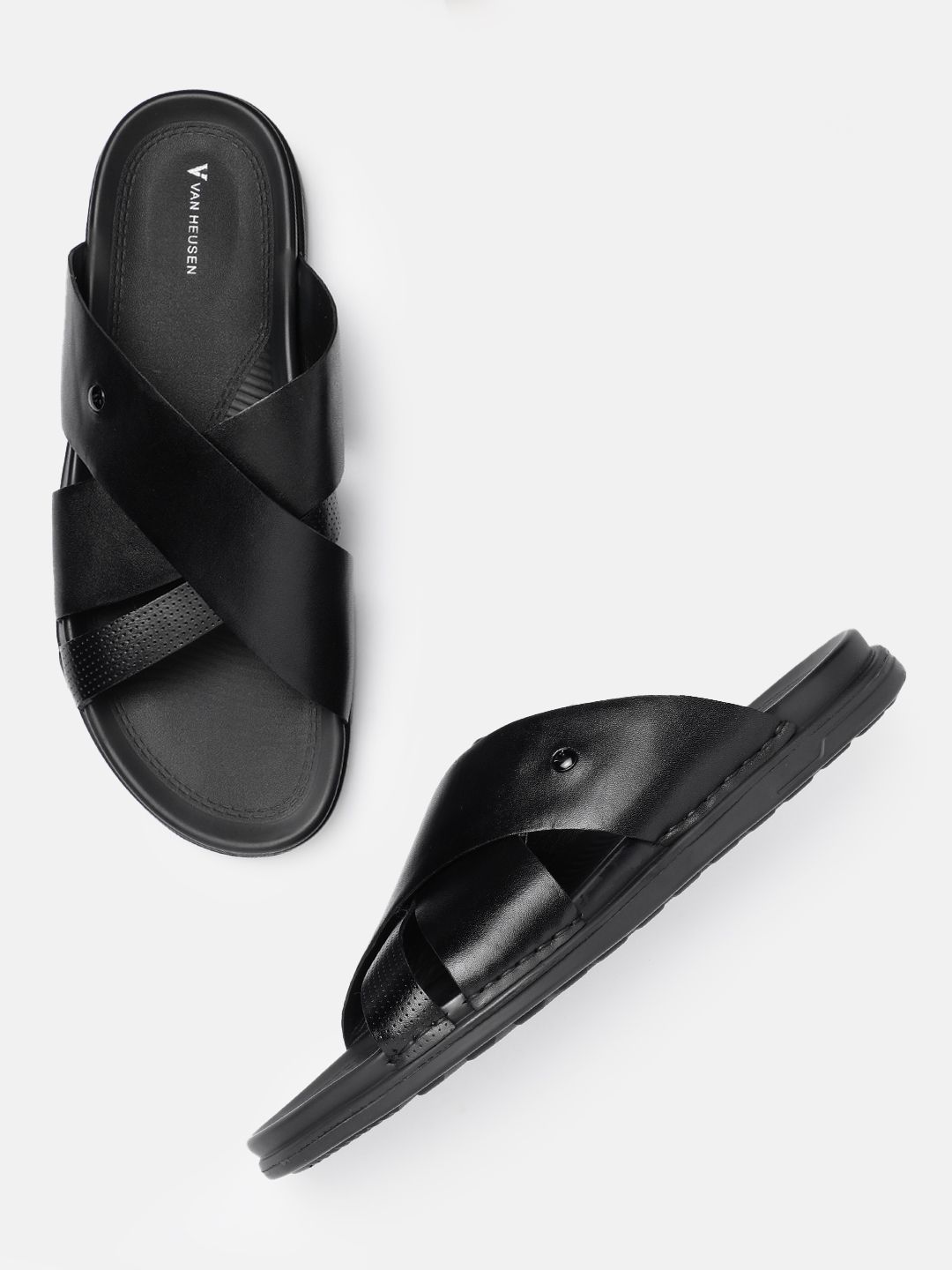 Van Heusen Van Heusen Men Leather Comfort Sandals