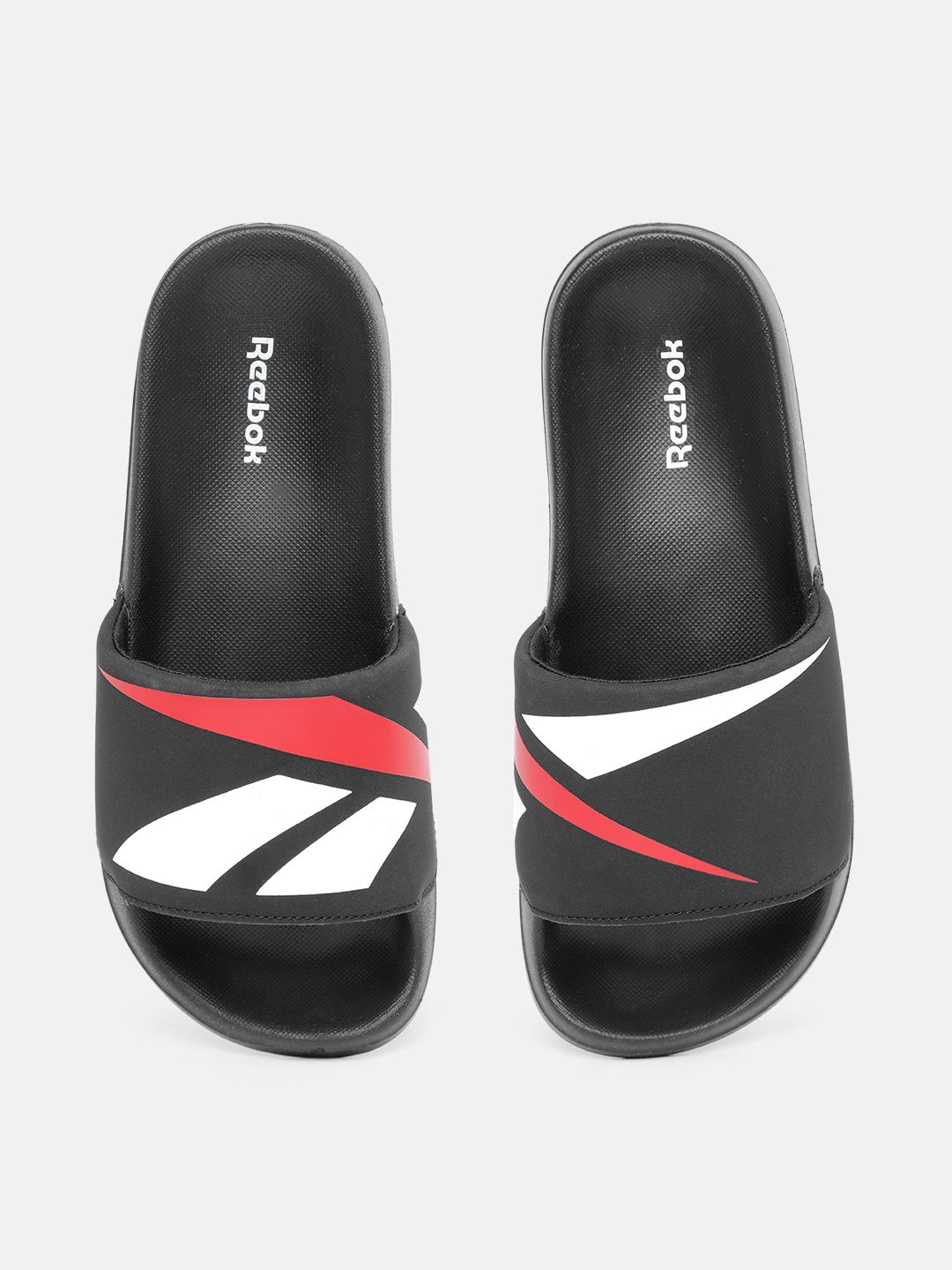 Reebok Men EVA Cushioned Slides - Sports Athleisure Casual Recovery Sliders - Arrival