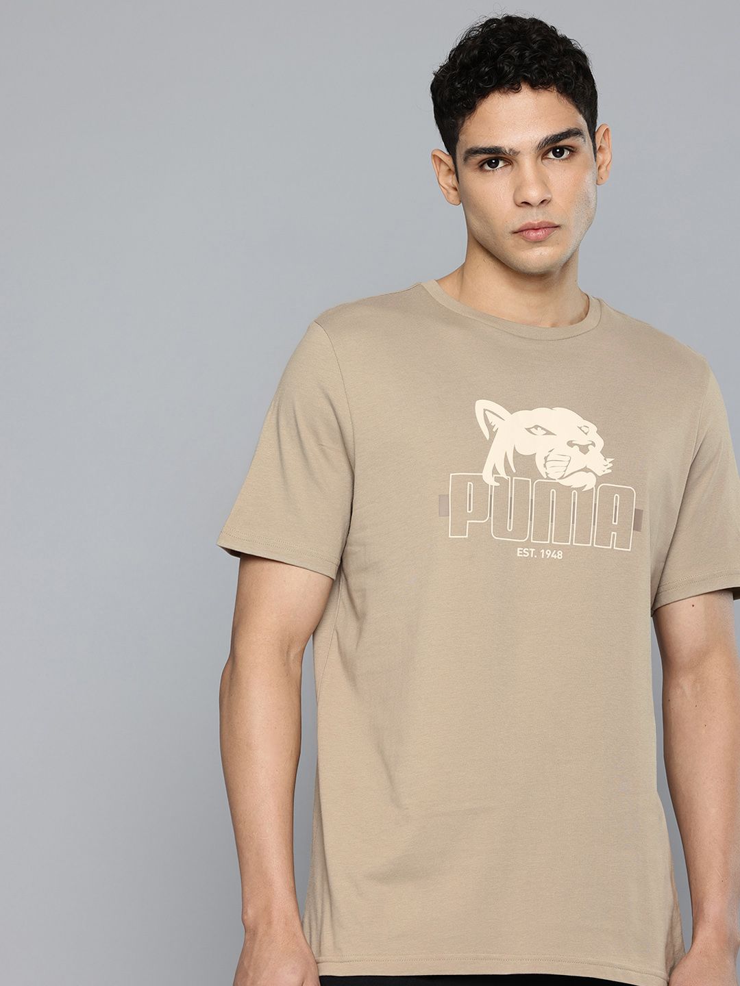 Puma Brand Logo Printed Pure Cotton T-shirt