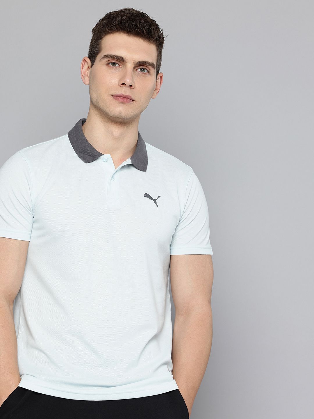 Puma ESS ELEVATED Slim Fit Polo Collar T-shirt