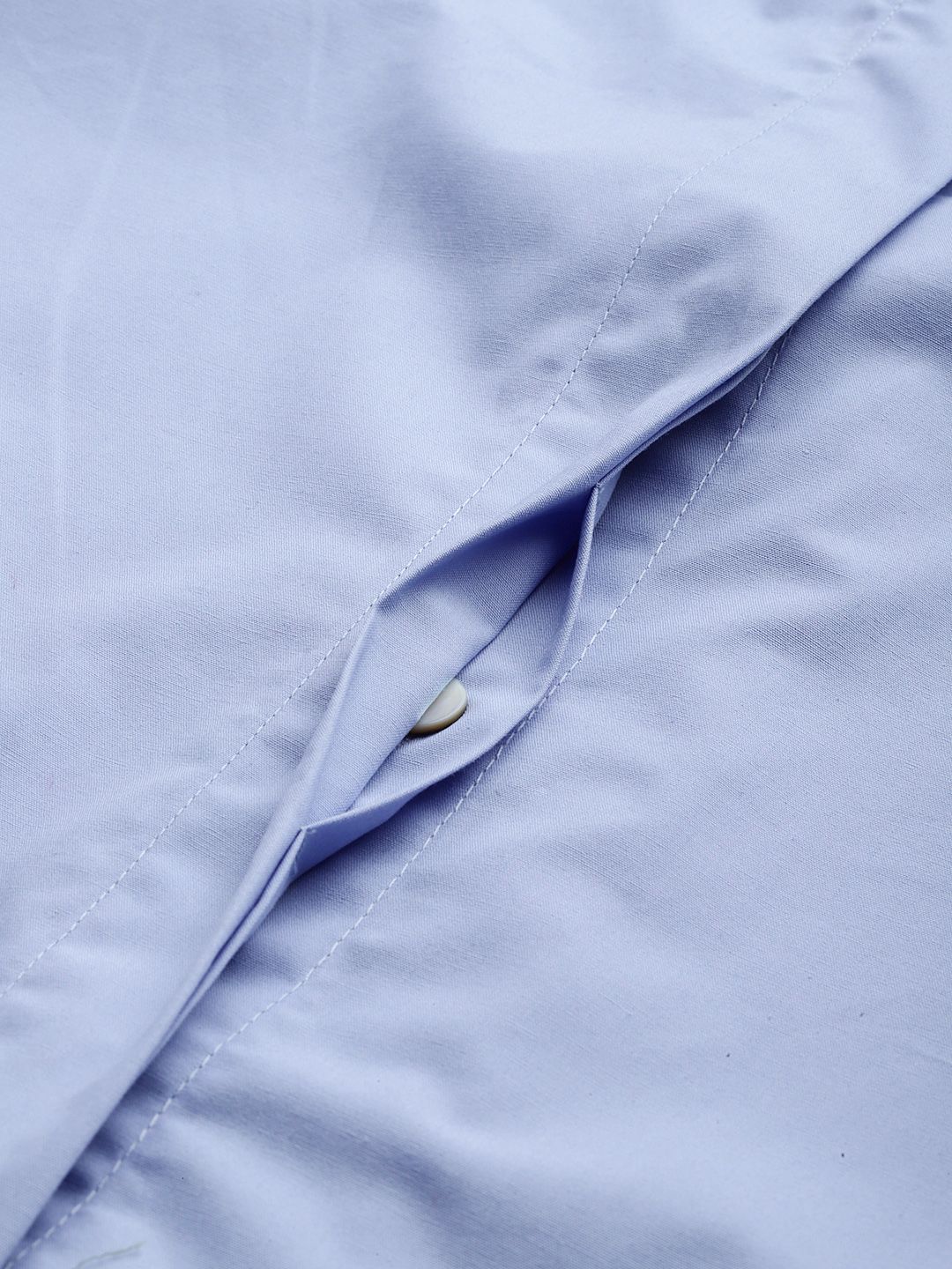 Scarf Neck Pure Cotton Relaxed Fit Shirt Style Draped Top