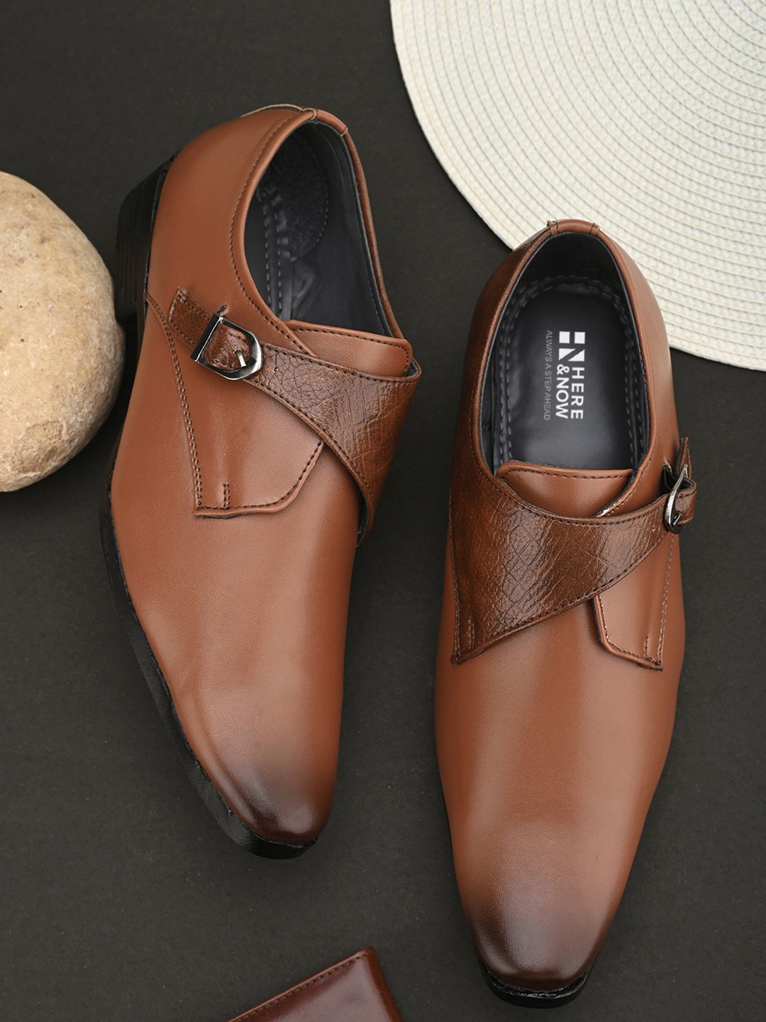 HERE&NOW Men Formal Monk Shoes