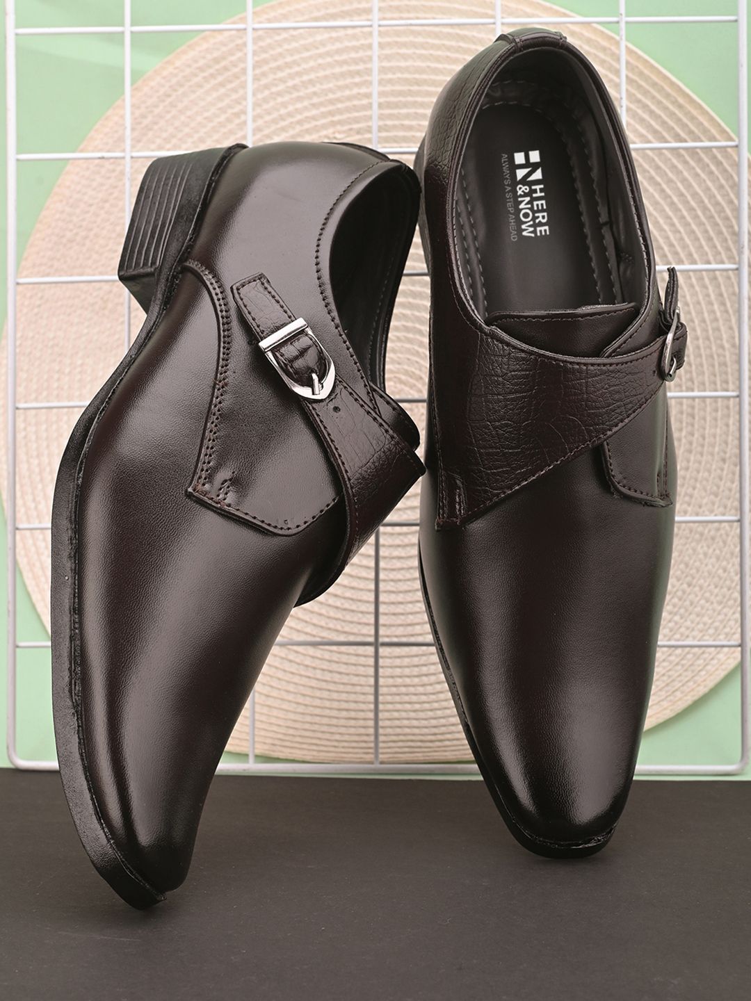 HERE&NOW Men Formal Monk Shoes