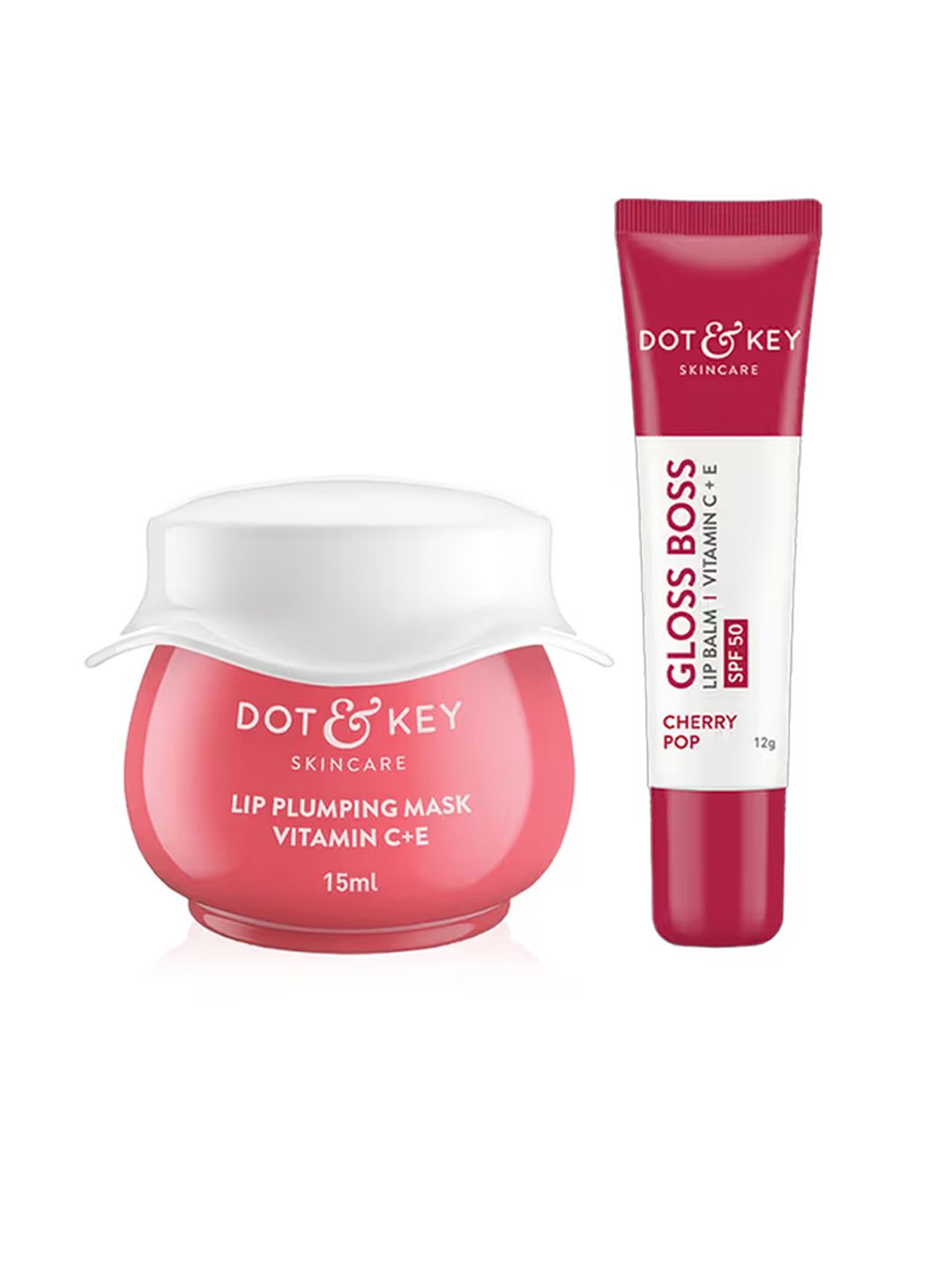 Buy DOT & KEY Set of Vitamin C+E Lip Plumping Mask 15ml & Gloss Boss Tinted Lip  Balm 12g - Skin Care Combo for Unisex 34467949 | Myntra