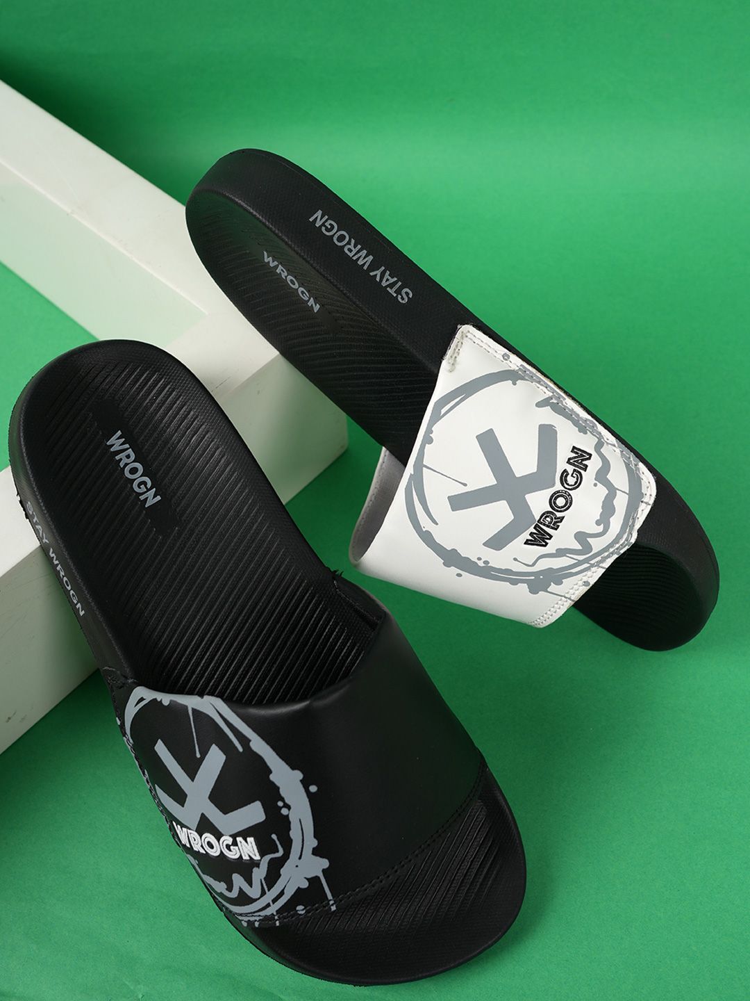 WROGN Men Printed Casual Sliders