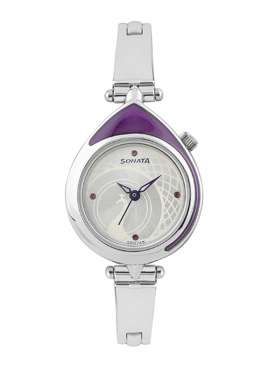 Sonata Women Silver-Toned Dial Watch 8119SM01 Price in India