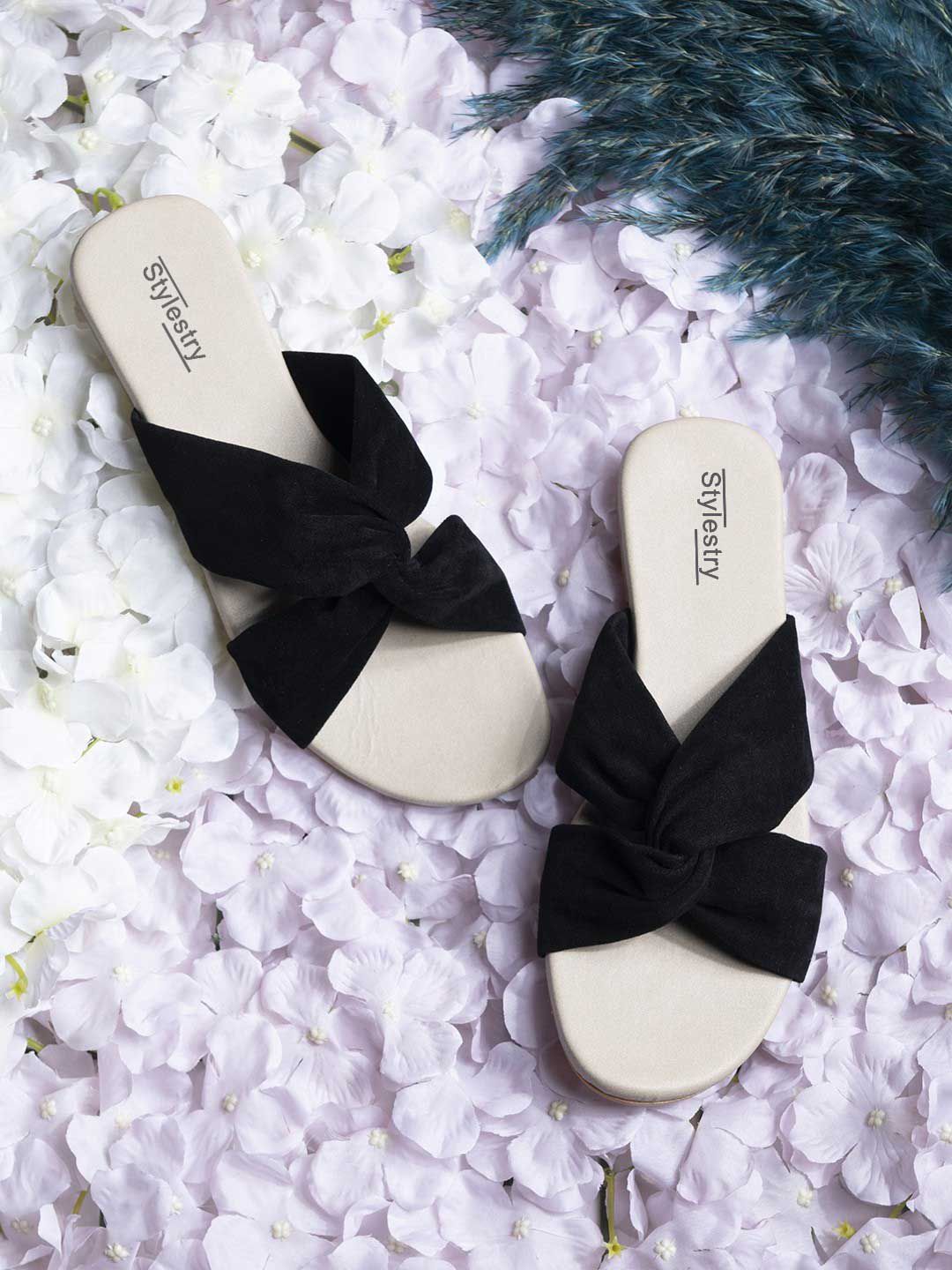 Stylestry Girls Open Toe Flats