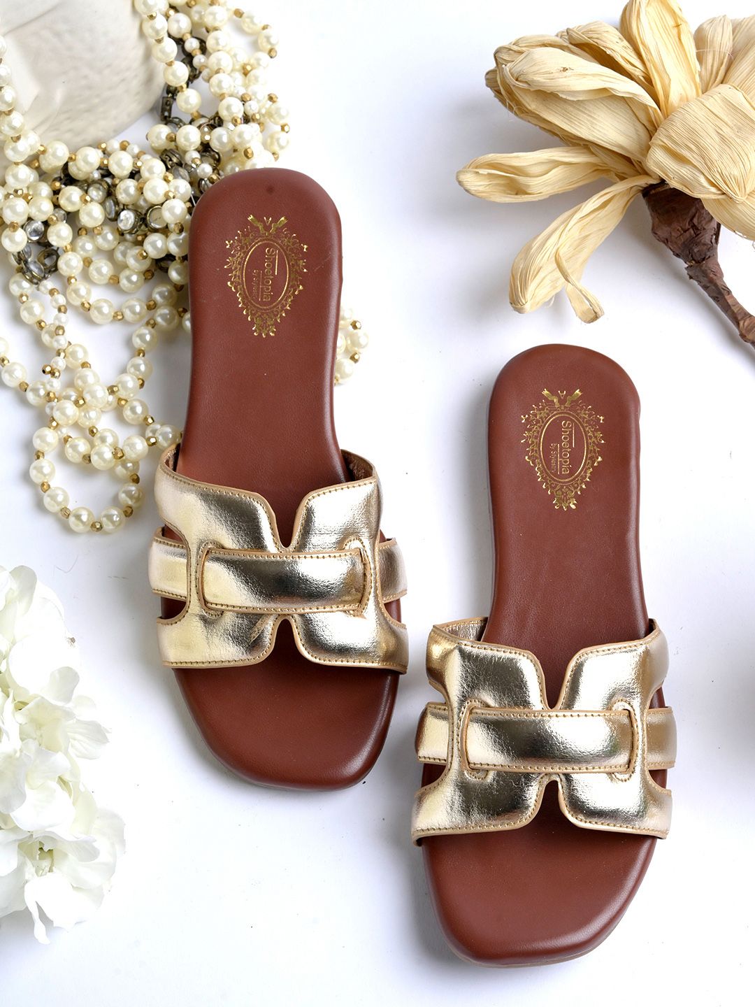 Stylestry Girls Embellished Party Open Toe Flats