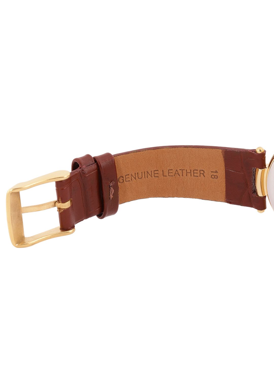 Leather Textured Straps Analogue Chronograph Watch 2480YL01