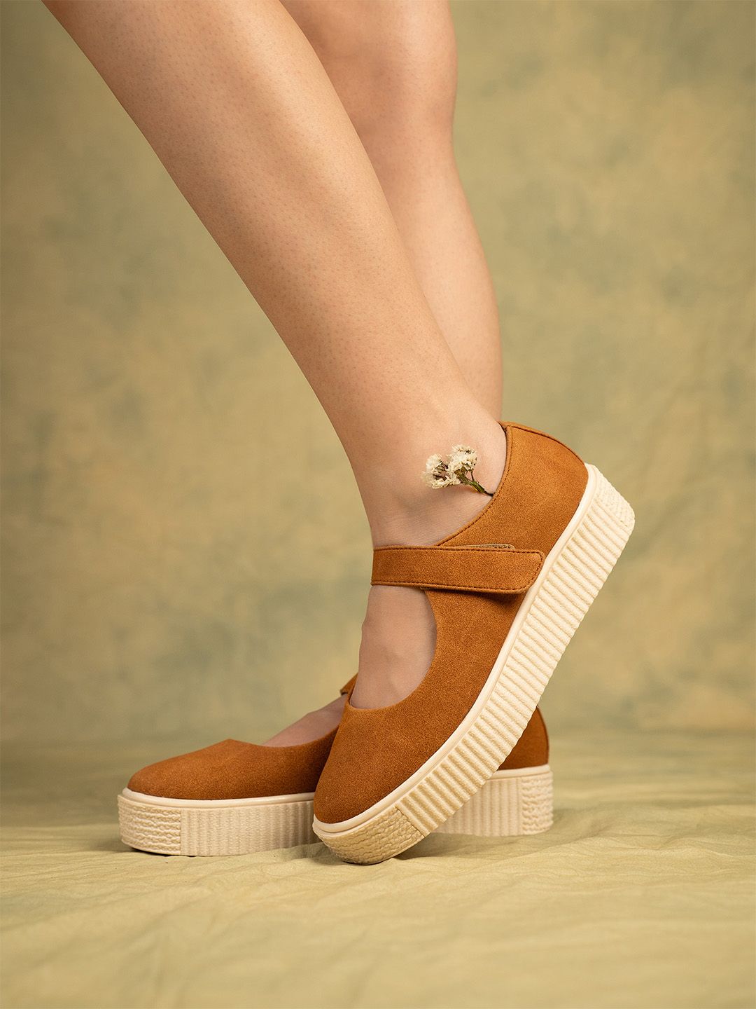 Theater Women Maru Moths Platform Mary Janes Flats deal from myntra Theater Women Maru Moths Platform Mary Janes Flats deal from myntra
