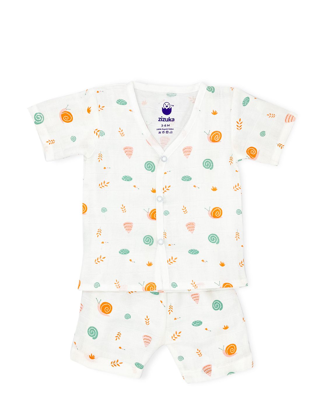 Buy ZIZUKA Unisex Kids Printed Top with Shorts - Clothing Set for