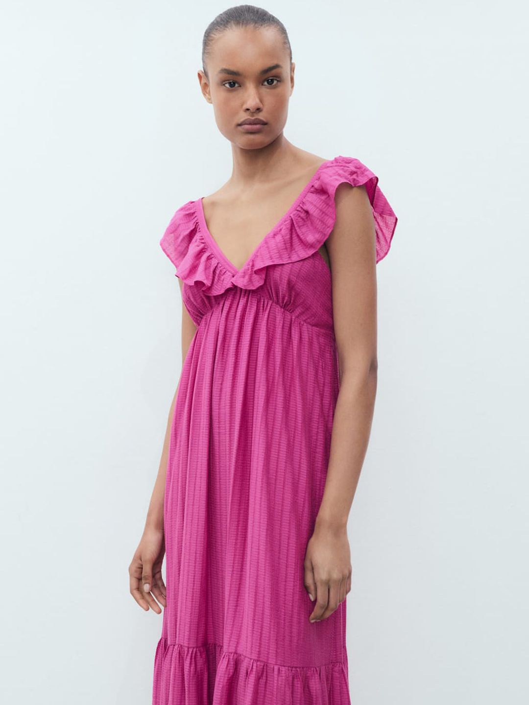Mango Ruffled Dress