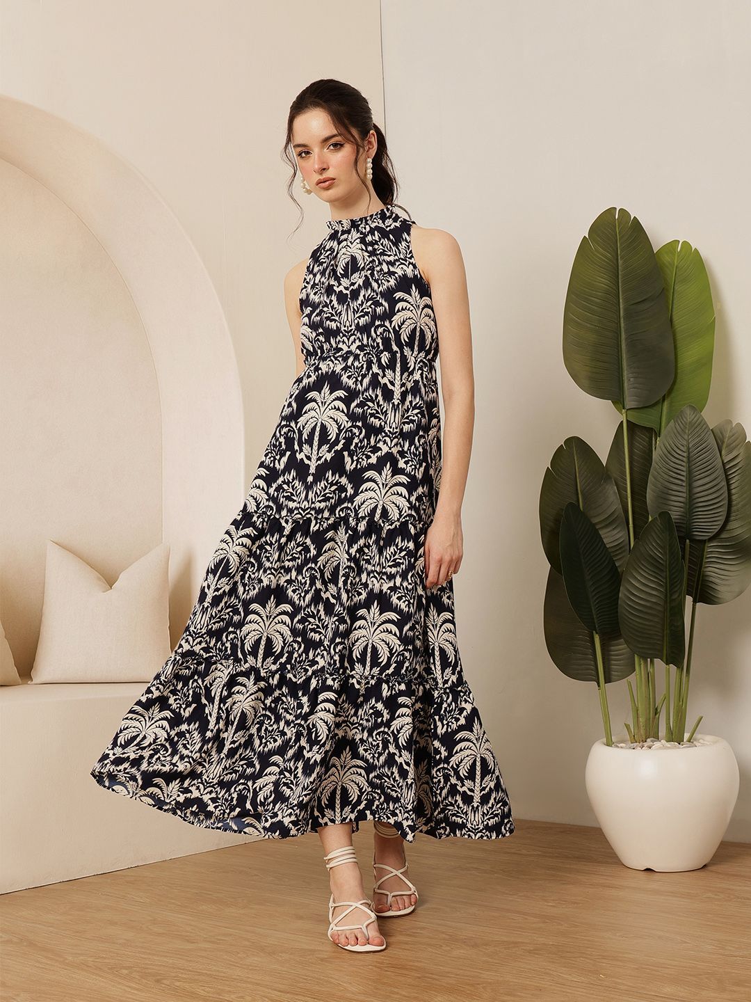 STREET 9 Women Floral Print Fit & Flare Dress