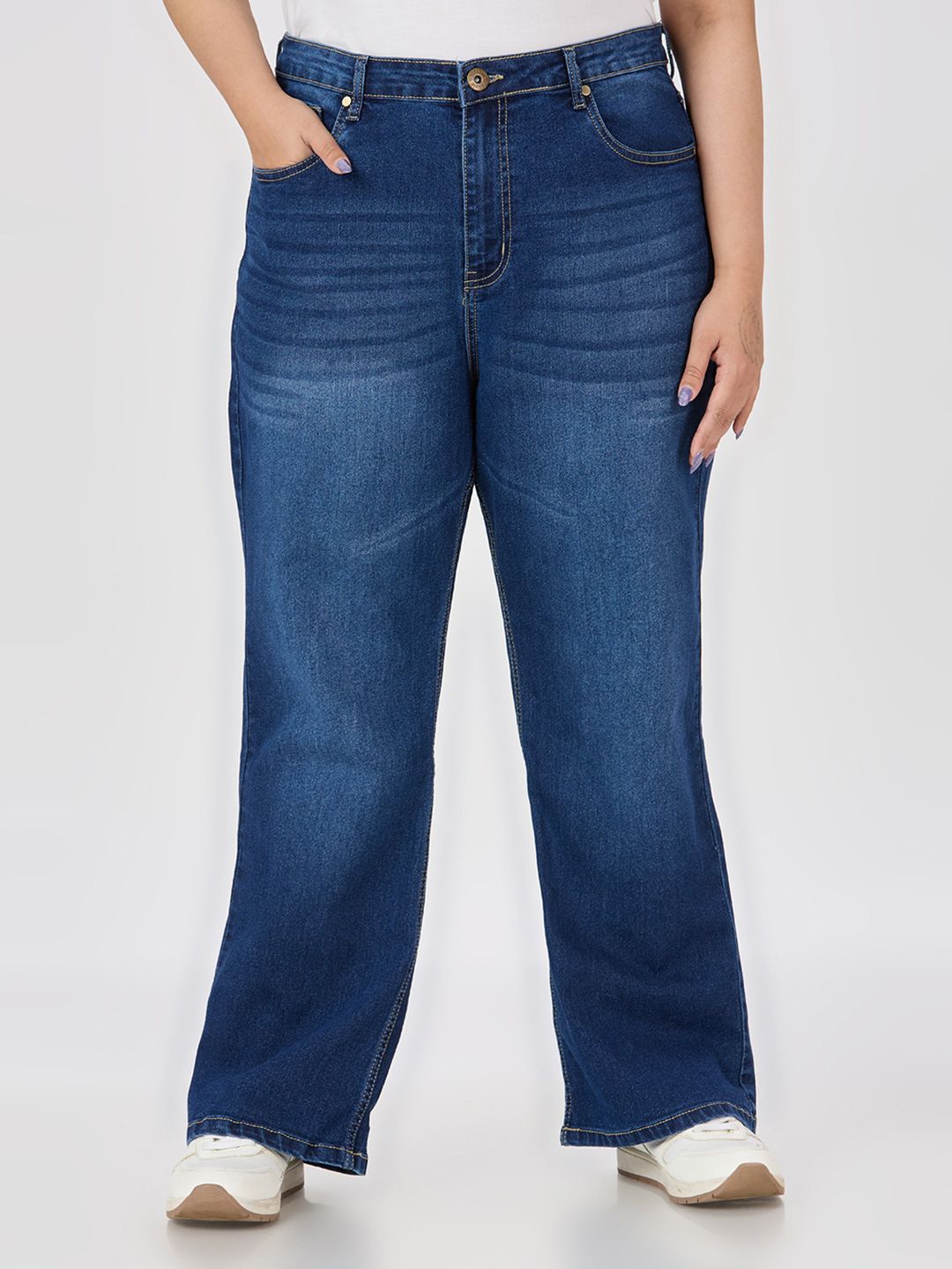 Style Quotient Plus Size Women Bootcut High-Rise Stretchable Jeans