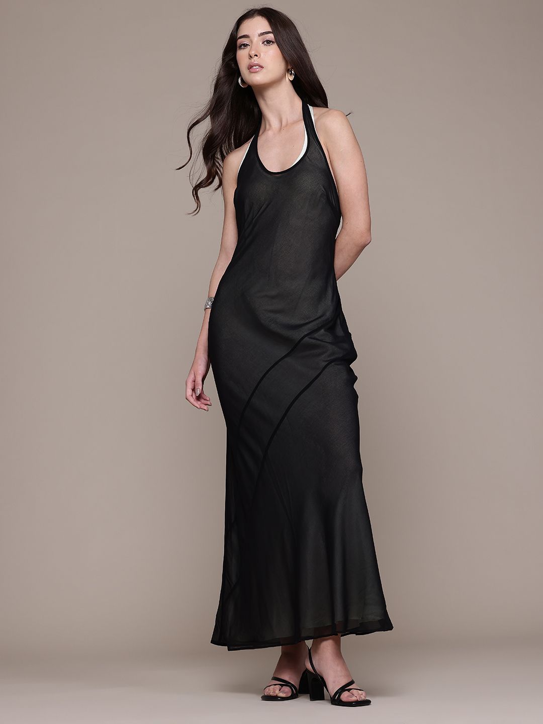 Halter Neck Maxi Dress