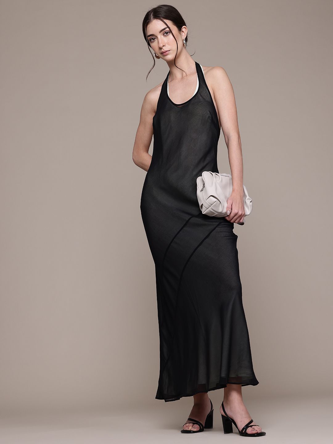 Halter Neck Maxi Dress