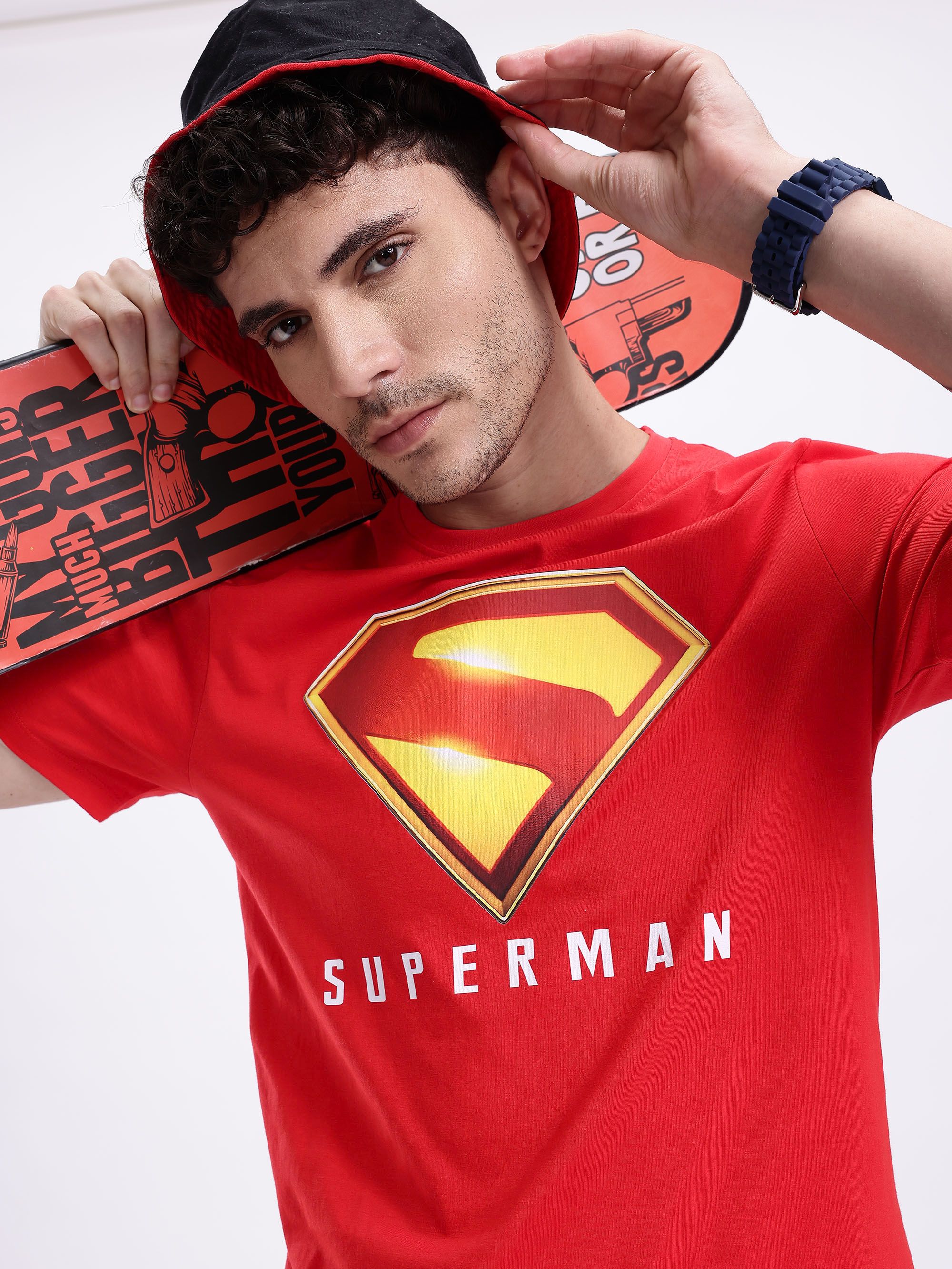 Buy Kook N Keech Superman Printed Bamboo Regular Fit T-shirt