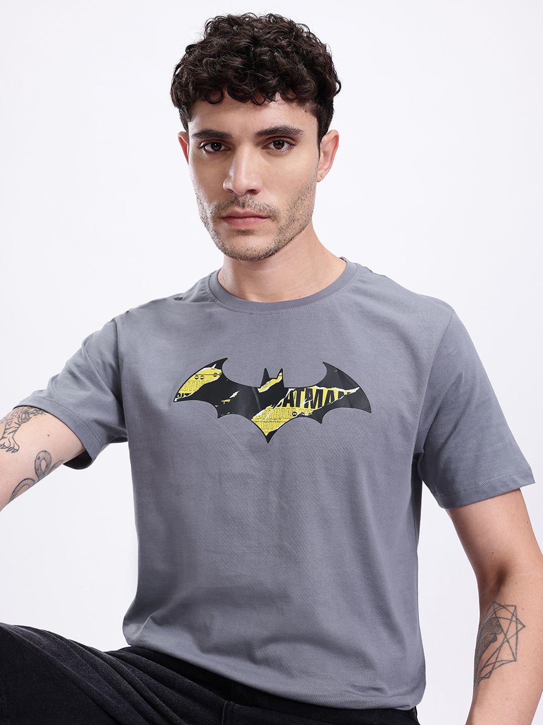 Kook N Keech Batman Superhero Printed Bamboo Regular Fit T-shirt