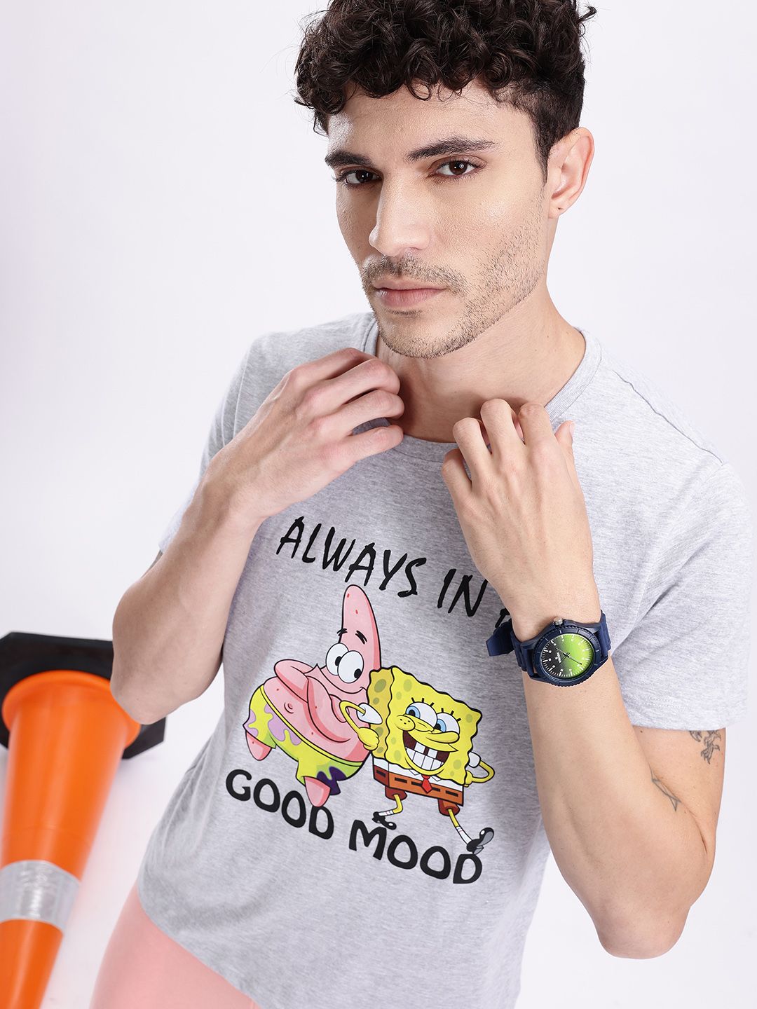 Kook N Keech Spongebob Printed T-shirt