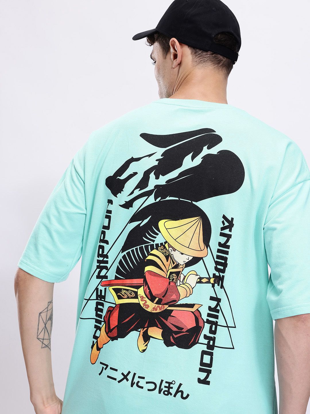 Kook N Keech Anime Nippon Print Oversize T-shirt