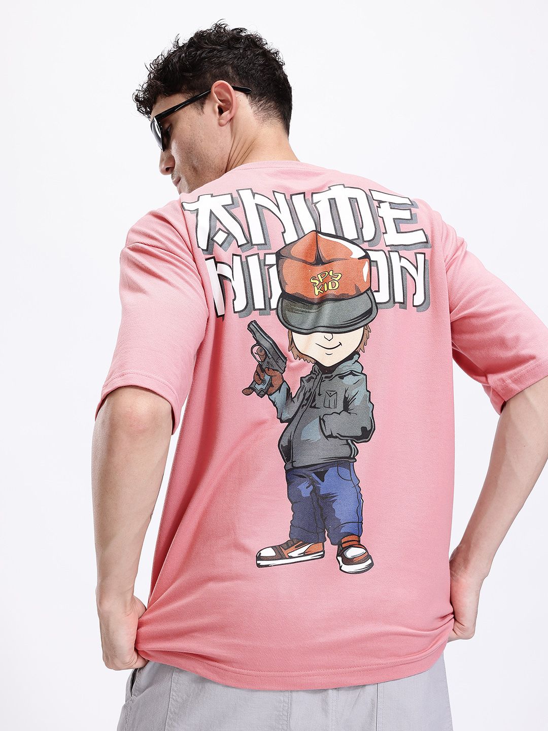 Kook N Keech Anime Nippon Printed Oversize T-shirt