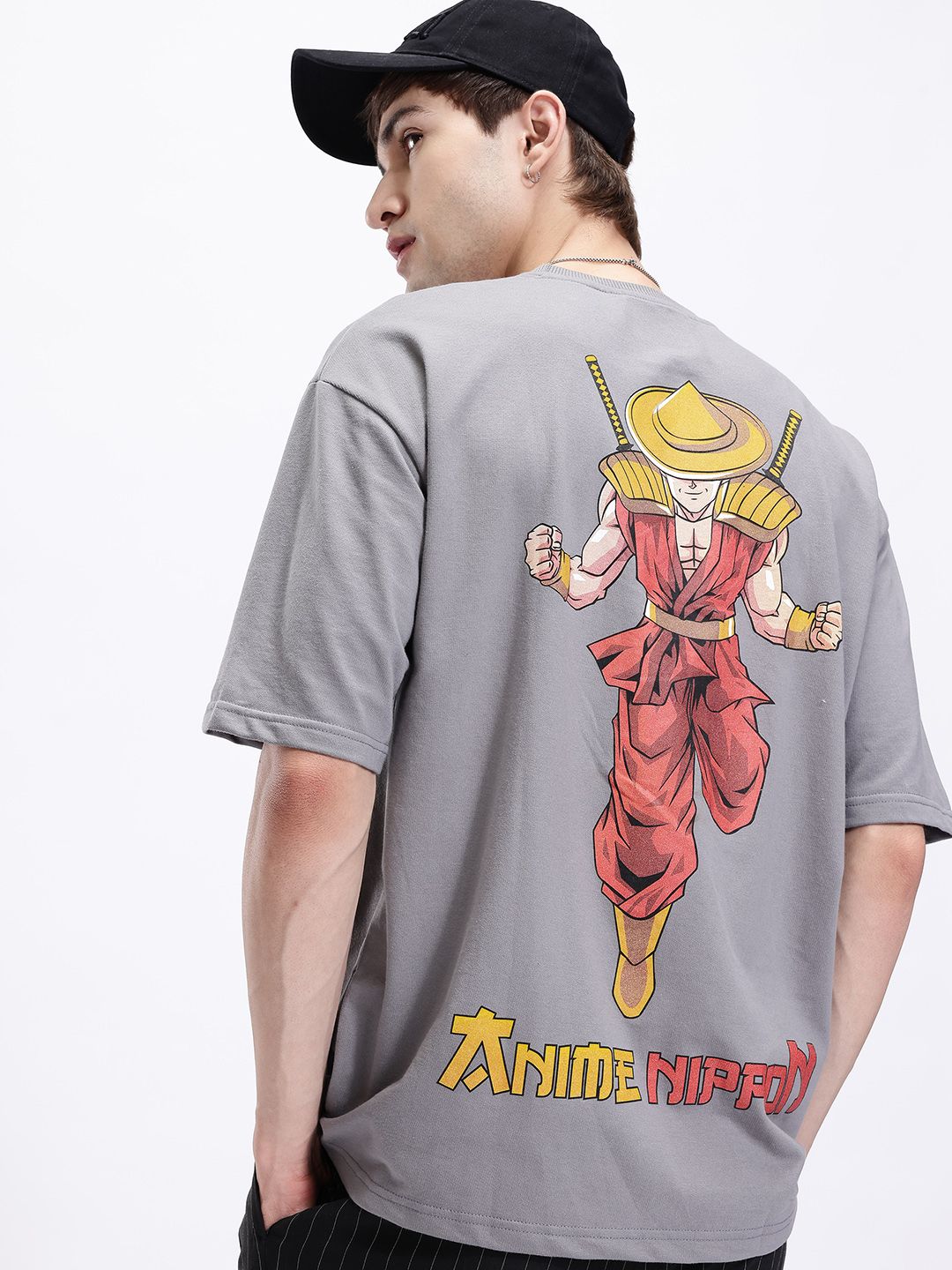 Kook N Keech Anime Nippon Printed Oversize T-shirt