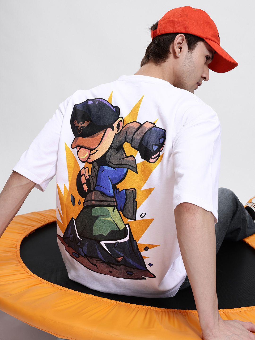 Kook N Keech Anime Nippon Print Oversize T-shirt