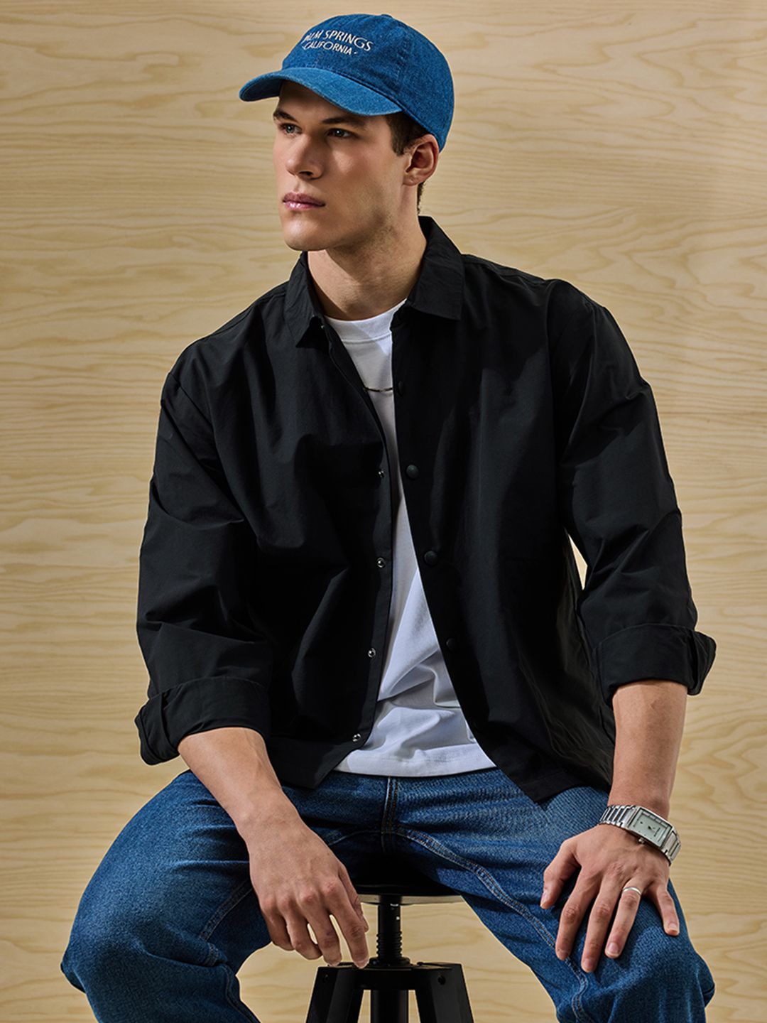 Snitch Men Solid Tailored Jacket