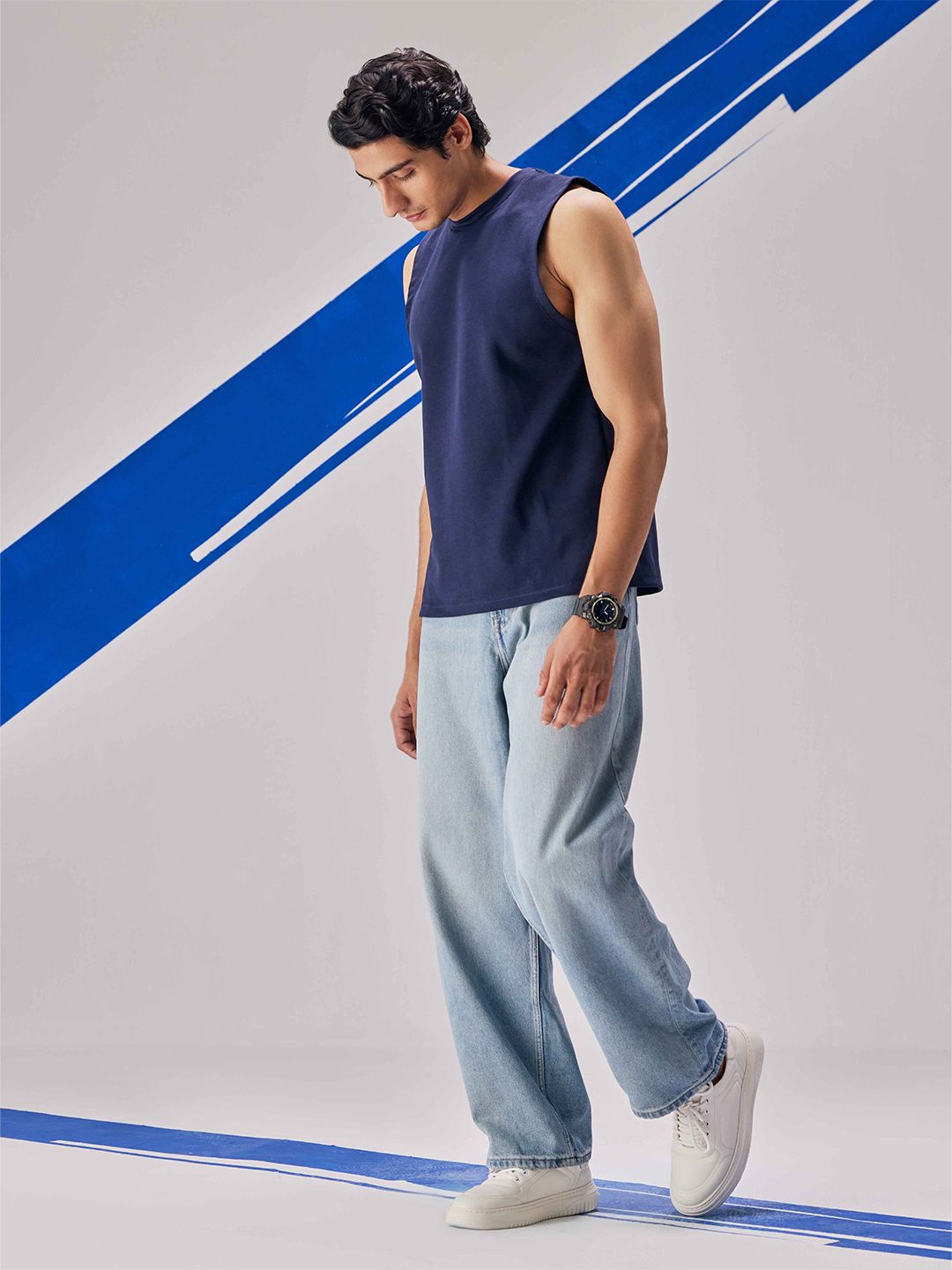 UNSTD Men Sleevless Cotton Tank T-Shirt