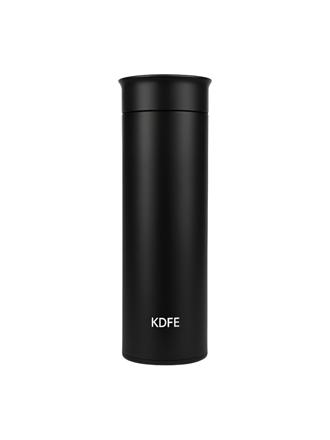 iSWEVEN Black Solid Stainless Steel Spill Proof Water Bottle - 450ml