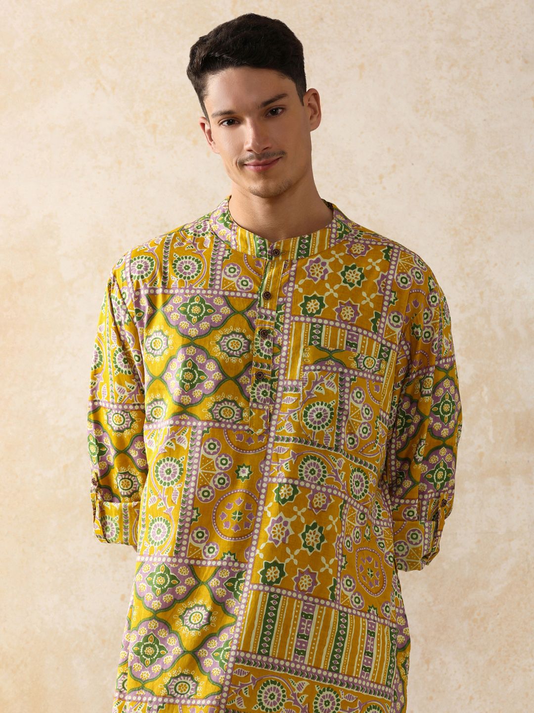 Moara Floral Printed Straight Pure Cotton Long Kurta