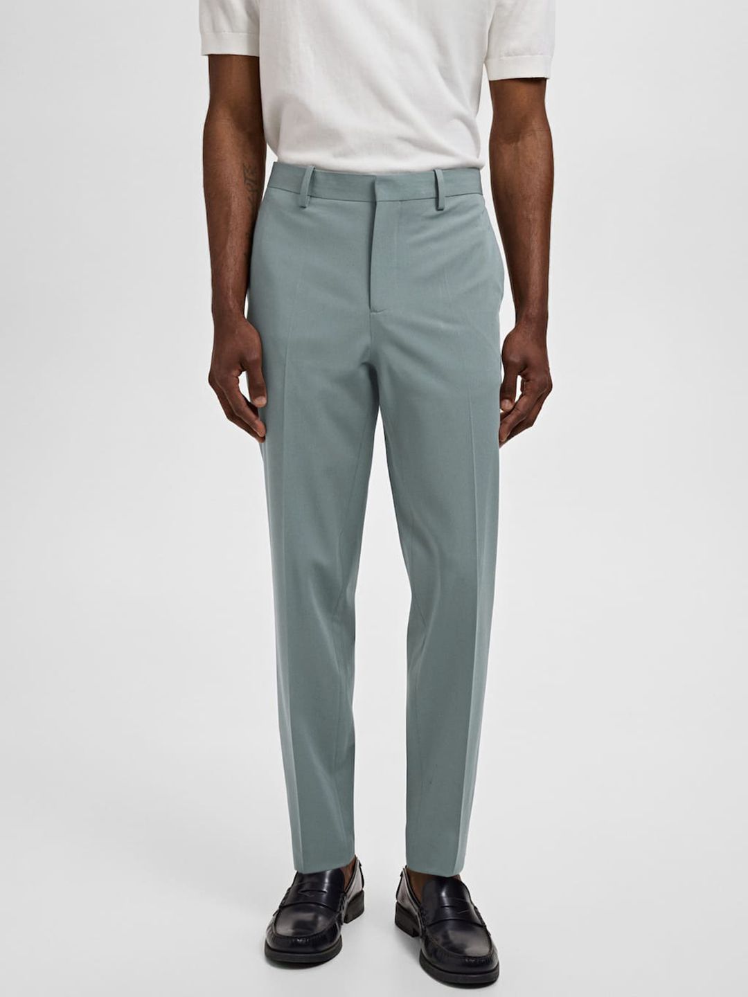 MANGO MAN Slim Fit Formal Trousers