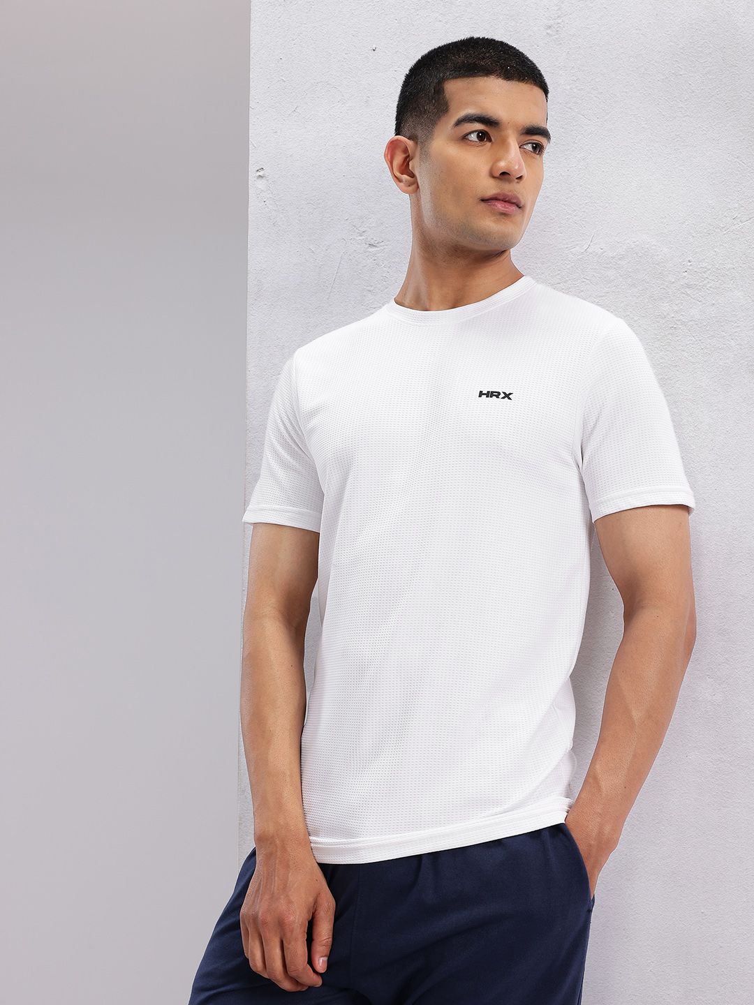 HRX by Hrithik Roshan Solid Round Neck T-shirt