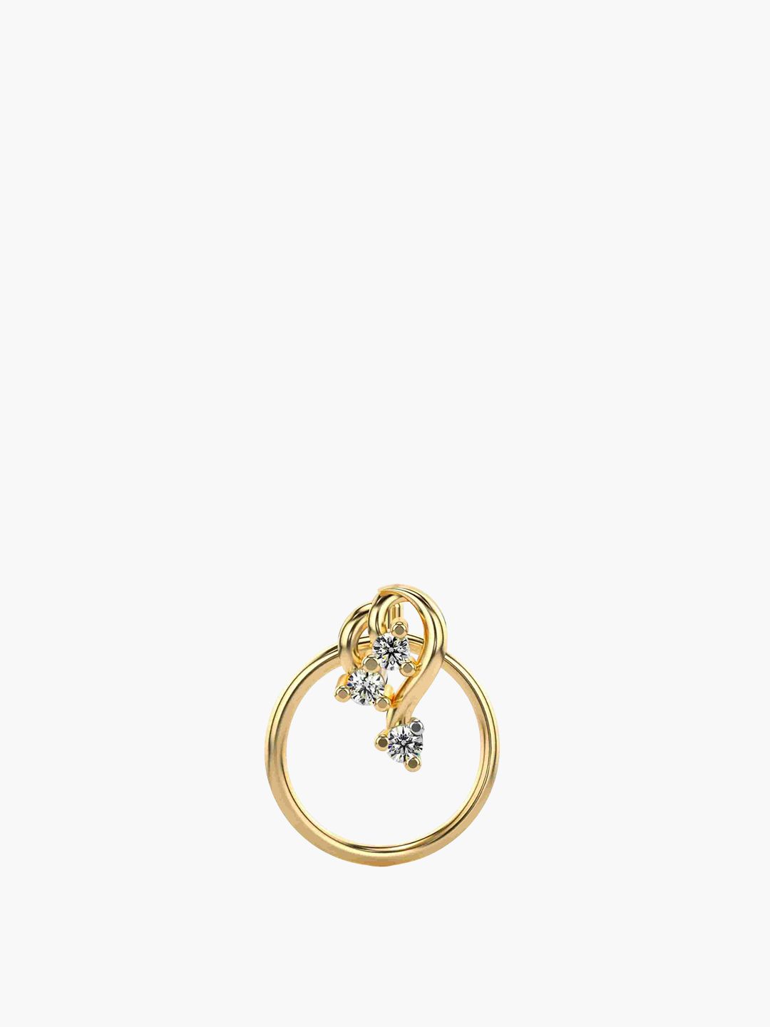 VALANOVA Women Regular Diamond Nosepin